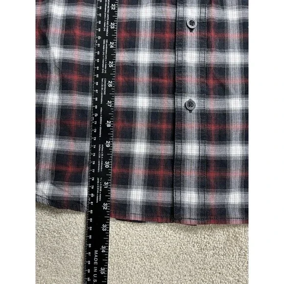 Harley Davidson Motorcycles Genuine Merchandise Plaid Flannel Dress Shirt 2XL - Picture 10 of 10